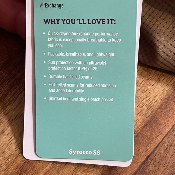 Marmot Shirt Syrocco Short Sleeve Button Up Fish Floral Trees Mens Medium New - Picture 7 of 11